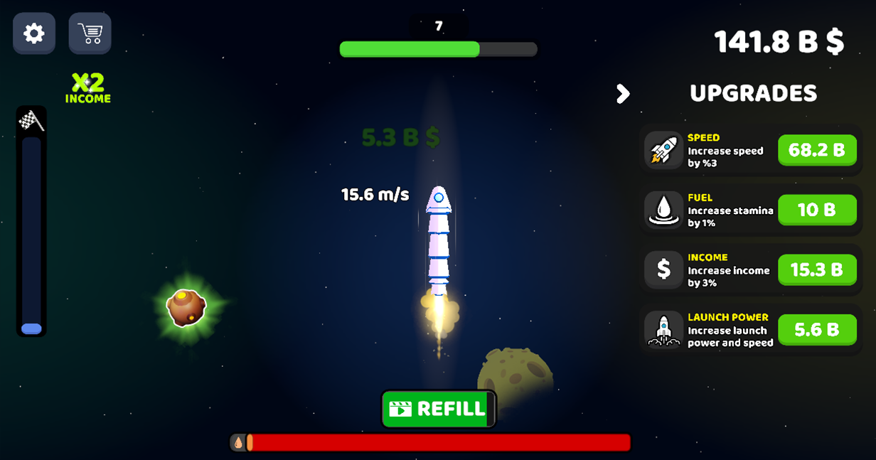 Rocket Launch gameplay